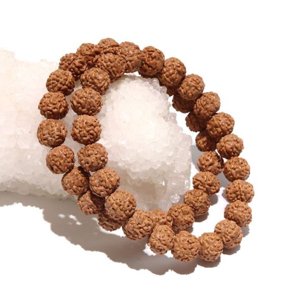 画像5: 【パワーズウッド】ブレス　金剛菩提樹＜インド、ネパール、インドネシアなど＞　丸　約10〜11mm　強い浄化力　自己が秘めた能力の開発　品番：17830 (5)