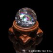 画像1: 丸玉　アイリスクォーツ　丸　約30mm　ブラジル産　虹入り水晶　幸福に導く　浄化　エネルギー　レインボー　パワーストーン　天然石　品番：17871 (1)