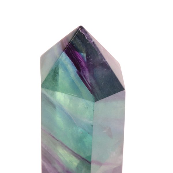 画像2: 置物　フローライト　六角柱　中国産　守護　愛　想像力　恋愛成就　浄化　パワーストーン　天然石　品番：17907 (2)