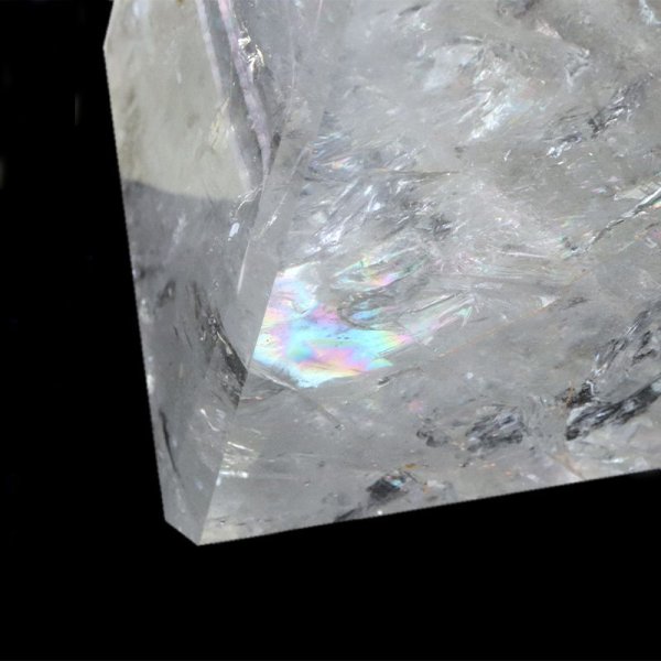 画像3: 【一点物】置物 アイリスクォーツ ブラジル産 虹入り水晶 幸福に導く 浄化 エネルギー レインボー パワーストーン 天然石 品番:17912 (3)