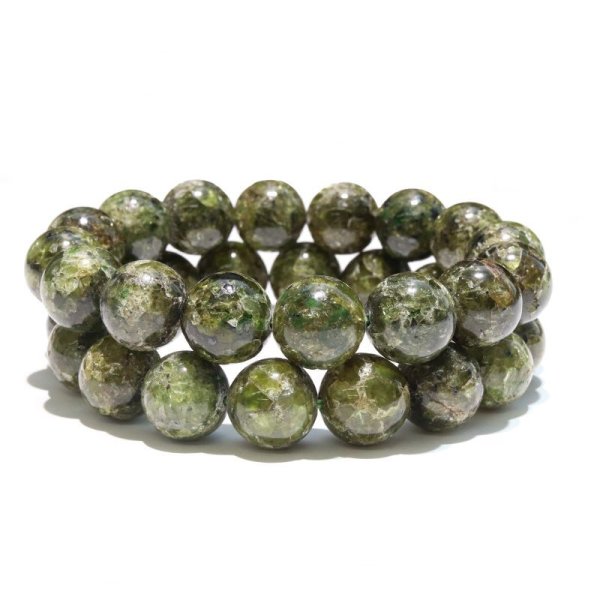 画像3: ブレス　ペリドット＜中国産＞　丸　約13mm　夫婦愛　癒し　希望　パワーストーン　天然石　品番：17958 (3)