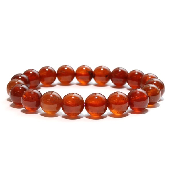 画像3: ブレス　ヘソナイト（オレンジガーネット）＜ブラジル産＞　丸　約10mm　ヘッソナイト　精神力　生命力　パワーストーン　天然石　品番：18129 (3)