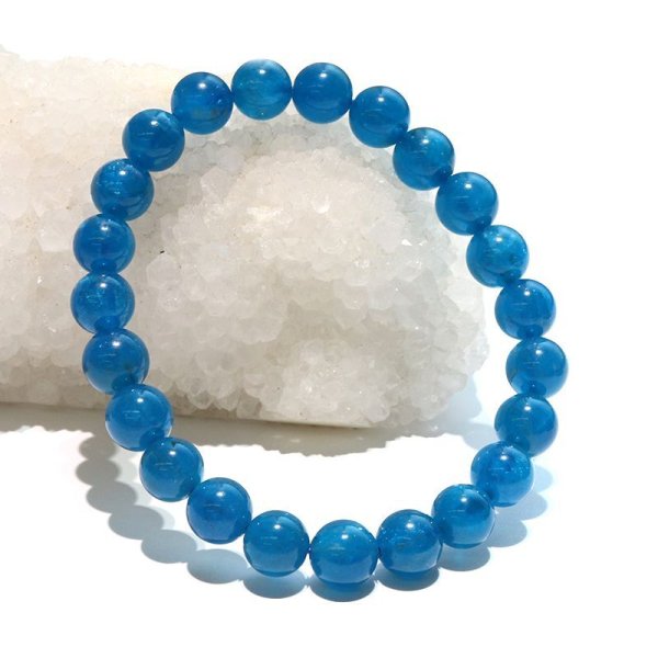 画像5: ブレス　アパタイト＜マダガスカル産＞　丸　約7mm　協調　絆　信頼　自信　調和　天然石　パワーストーン　品番：18162 (5)