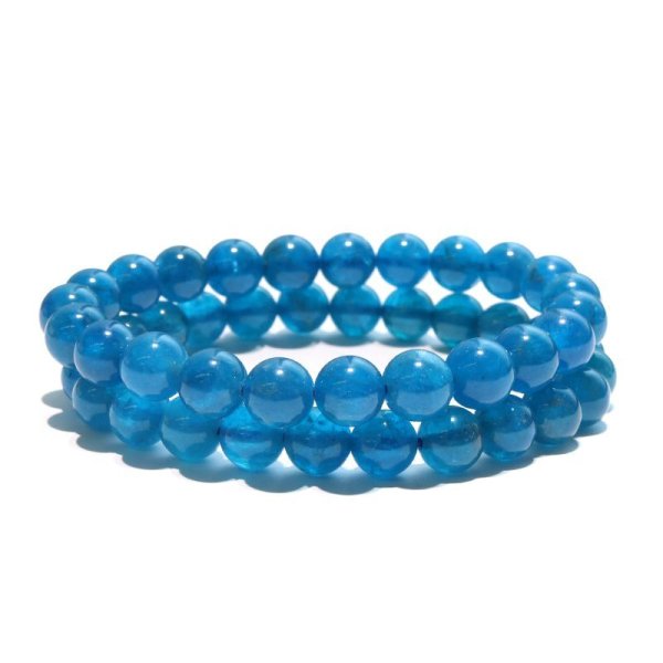 画像3: ブレス　アパタイト＜マダガスカル産＞　丸　約7mm　協調　絆　信頼　自信　調和　天然石　パワーストーン　品番：18162 (3)