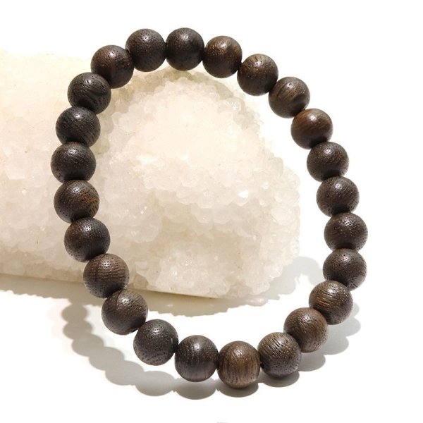 画像5: 【パワーズウッド】ブレス　神代楢＜日本＞　丸　約8mm　人を束ねる力　決断力　品番：18203 (5)