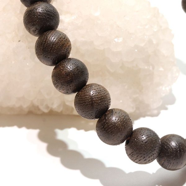 画像4: 【パワーズウッド】ブレス　神代楢＜日本＞　丸　約8mm　人を束ねる力　決断力　品番：18203 (4)