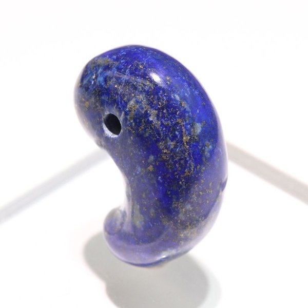 画像2: 勾玉　ラピスラズリ　約27mm　アフガニスタン産　邪気を払う　判断力　直感力を高める　パワーストーン　天然石　※ポイント対象外　品番：18242 (2)