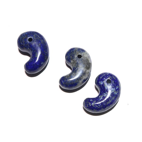 画像4: 勾玉　ラピスラズリ　約27mm　アフガニスタン産　邪気を払う　判断力　直感力を高める　パワーストーン　天然石　※ポイント対象外　品番：18242 (4)