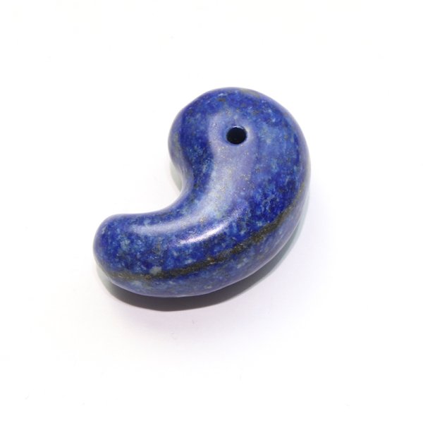 画像4: 勾玉　ラピスラズリ　約33mm　アフガニスタン産　邪気を払う　判断力　直感力を高める　パワーストーン　天然石　※ポイント対象外　品番：18251 (4)