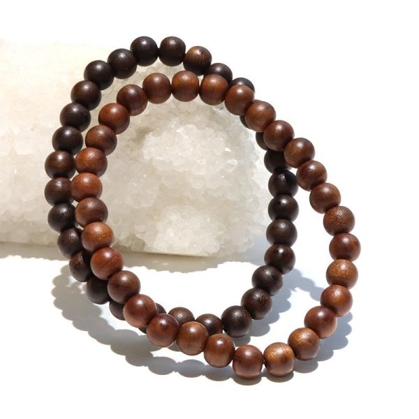 画像5: 【パワーズウッド】ブレス　神代桂＜日本＞　丸　約6mm　健康　神によって常に護られる　品番：18258 (5)