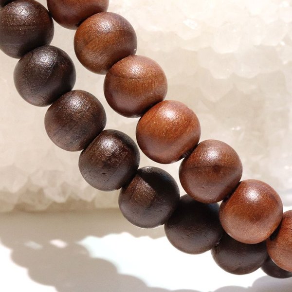 画像4: 【パワーズウッド】ブレス　神代桂＜日本＞　丸　約6mm　健康　神によって常に護られる　品番：18258 (4)