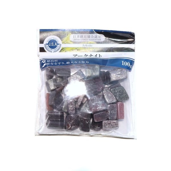 画像4: 【日本銘石】さざれ アークナイト 徳島県 約100g パッケージ付き  聖なる守り 絶大なる権力 パワーストーン 天然石 品番:18273 (4)