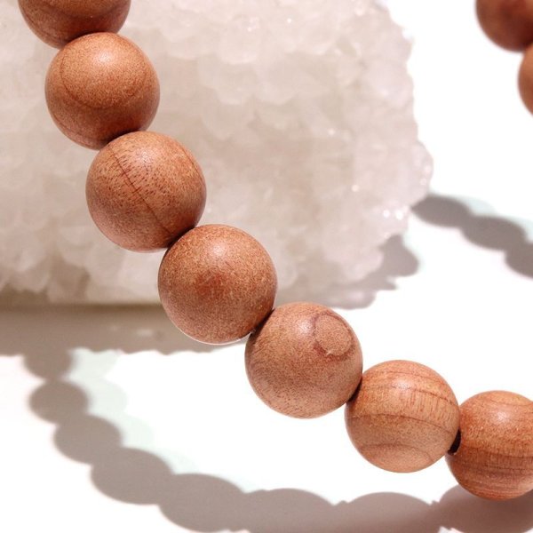 画像4: 【パワーズウッド】ブレス　紅檜 ＜台湾産＞　丸　約8mm　火の神の力　忍耐力　日本製　品番：18290 (4)