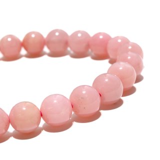 優しいパワーを放つ❣️ ピンクオパール　ブレスレット ピンクオパール ブレスレット 12mm玉 】 天使の石 恋愛成就 幸運