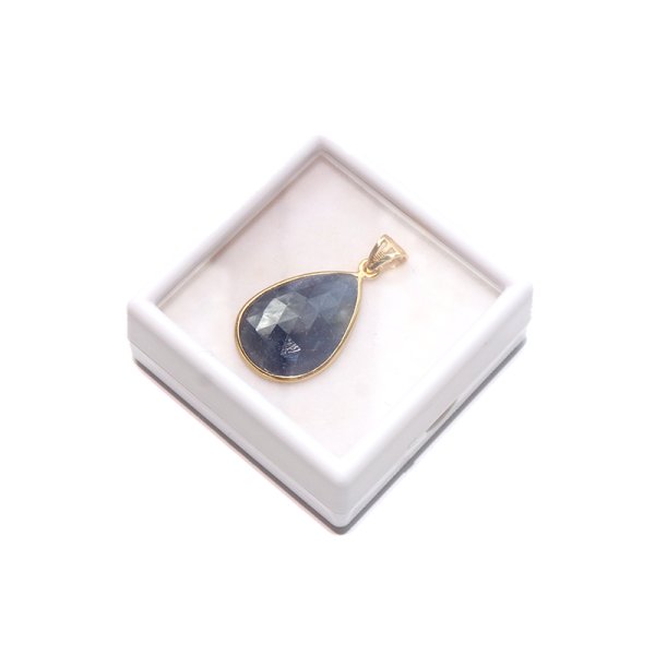 画像4: ペンダントトップ　マルチサファイア　スリランカ産　silver925　ゴールド　ケース付き　蒼玉　勝利　希少性　9月誕生石　パワーストーン　天然石　品番：18359 (4)