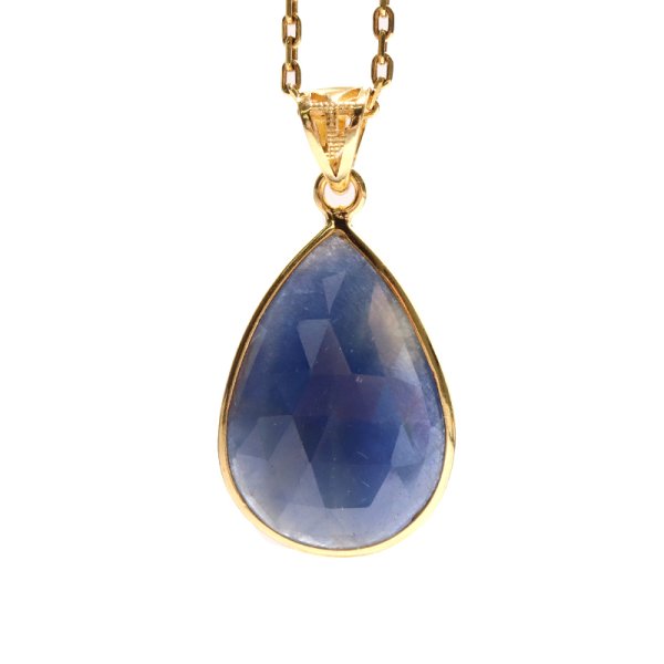 画像5: ペンダントトップ　マルチサファイア　スリランカ産　silver925　ゴールド　ケース付き　蒼玉　勝利　希少性　9月誕生石　パワーストーン　天然石　品番：18359 (5)