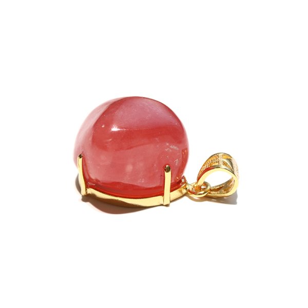 画像2: ペンダントトップ　インカローズ　アルゼンチン産　研磨あり　silver925　ゴールド　癒し　愛　パワーストーン　天然石　品番：18438 (2)