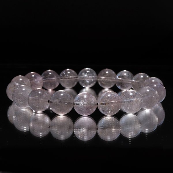 画像5: ブレス　花火スーパーセブン　丸　約11mm　ブラジル産　レア　幸運　潜在能力の開花　魔除け　愛と調和　天然石　品番： 15194 (5)