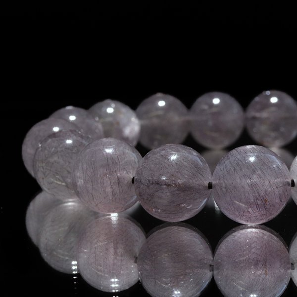 画像5: ブレス　花火スーパーセブン　丸　約12mm　ブラジル産　レア　幸運　潜在能力の開花　魔除け　愛と調和　天然石　品番： 18442 (5)