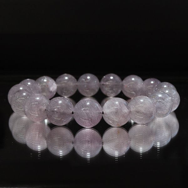 画像6: ブレス　花火スーパーセブン　丸　約12mm　ブラジル産　レア　幸運　潜在能力の開花　魔除け　愛と調和　天然石　品番： 18442 (6)