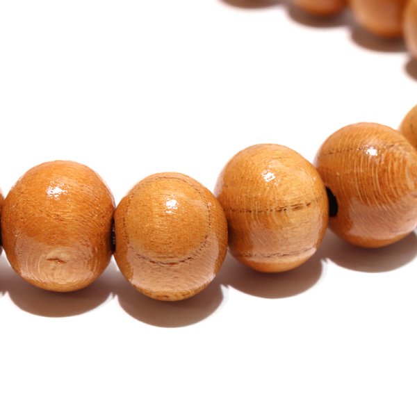 画像2: 【パワーズウッド】ブレス　桃＜中国産＞　約8mm　邪気払い　不老不死　健康長寿　品番： 18450 (2)