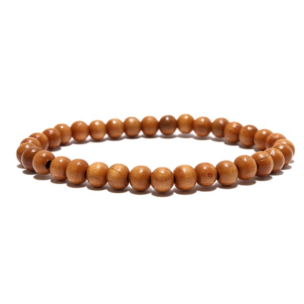 画像4: 【パワーズウッド】ブレス　桃＜中国産＞　約6mm　邪気払い　不老不死　健康長寿　品番： 18451 (4)