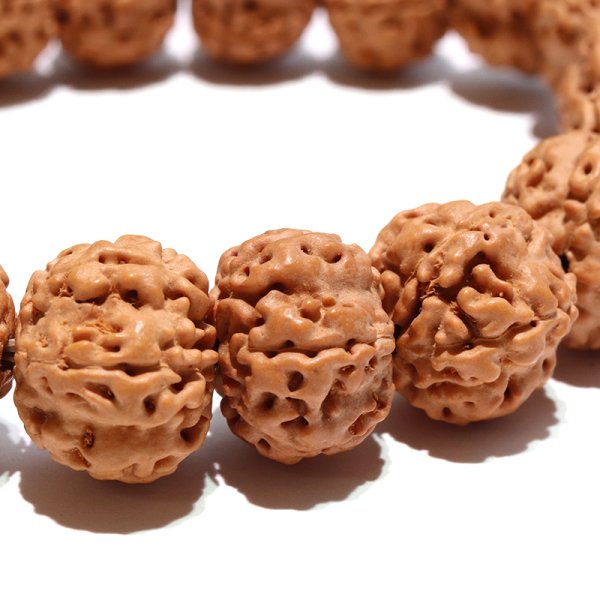 画像2: 【パワーズウッド】ブレス　金剛菩提樹＜インド、ネパール、インドネシアなど＞　丸　約12〜13mm　強い浄化力　自己が秘めた能力の開発　品番：18506 (2)