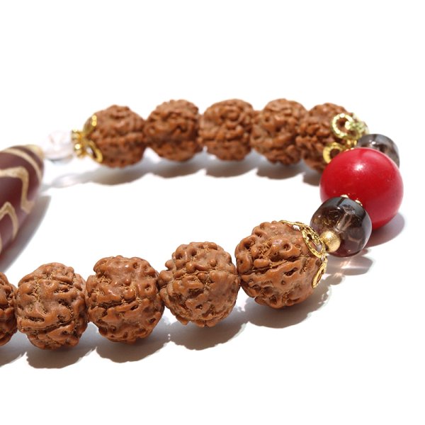 画像3: 【現品限り】【パワーズウッド】　ブレス　天珠（息増懐誅天珠）×金剛菩提樹　品番：18507 (3)