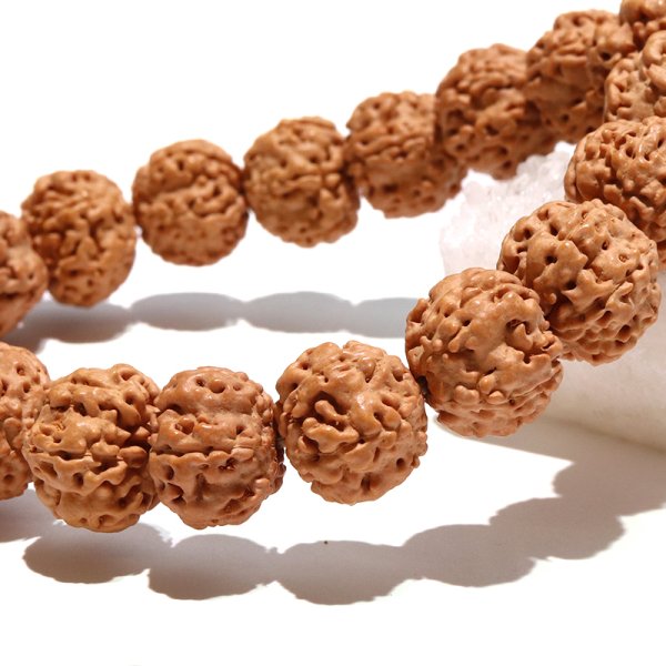 画像4: 【パワーズウッド】ブレス　金剛菩提樹＜インド、ネパール、インドネシアなど＞　丸　約12〜13mm　強い浄化力　自己が秘めた能力の開発　品番：18506 (4)