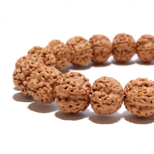 画像3: 【パワーズウッド】ブレス　金剛菩提樹＜インド、ネパール、インドネシアなど＞　丸　約12〜13mm　強い浄化力　自己が秘めた能力の開発　品番：18506 (3)