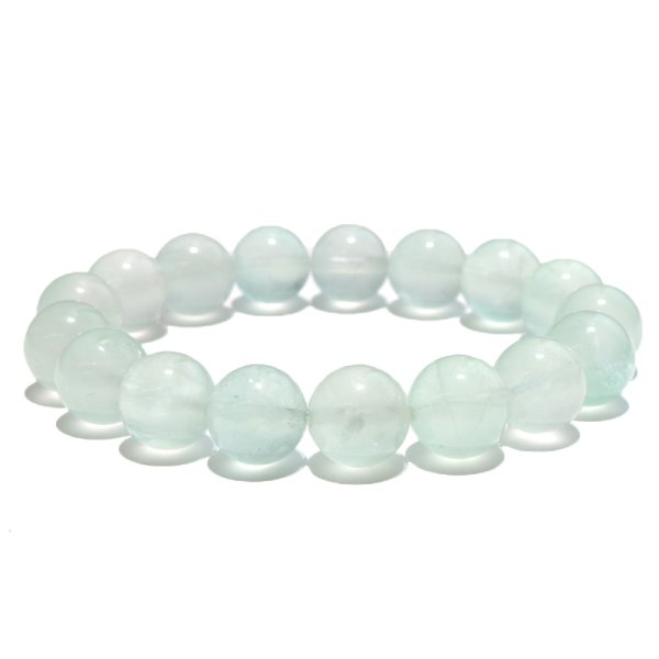 画像5: ブレス　グリーンフローライト＜中国産＞　丸　約11.5mm　癒し　浄化　パワーストーン　天然石　品番：18538 (5)