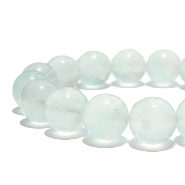 画像3: ブレス　グリーンフローライト＜中国産＞　丸　約11.5mm　癒し　浄化　パワーストーン　天然石　品番：18538 (3)