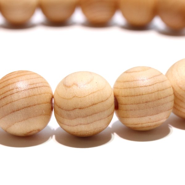 画像3: 【パワーズウッド】ブレス　椹＜長野県＞　丸　約8mm　方向性を定める　サポート力　品番：18548 (3)