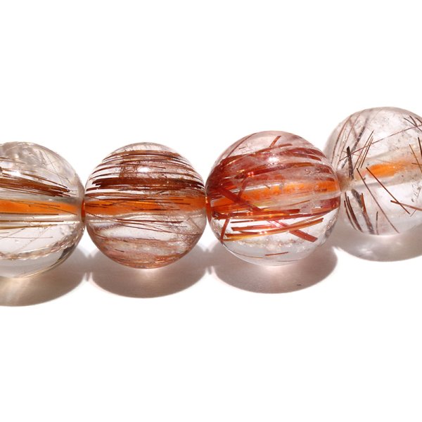 画像2: ブレス　MIXルチルクォーツ＜ブラジル産＞　丸　約7.5mm　金運　財運　ギャンブル運　パワーストーン　天然石　品番：18585 (2)