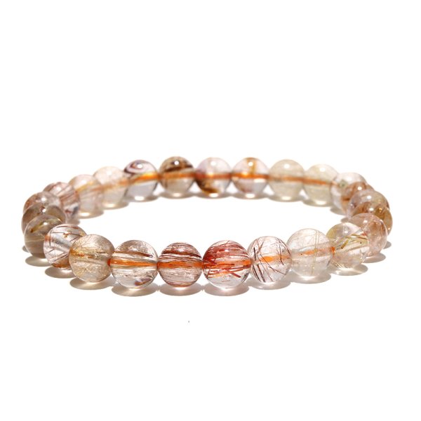 画像5: ブレス　MIXルチルクォーツ＜ブラジル産＞　丸　約7.5mm　金運　財運　ギャンブル運　パワーストーン　天然石　品番：18585 (5)