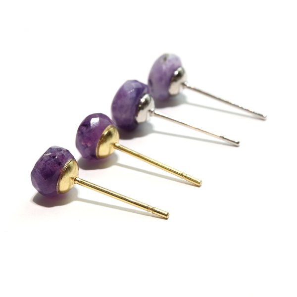 画像4: 【自社製アクセサリー10点以上でクーポン使用後30％OFF対象商品（クーポン番号：AC30）】ピアス　ティファニーストーン　カット　突き刺し型　ステンレス　日本製　才能開花　癒し　ジュエリー　パワーストーン　天然石　※ポイント対象外　品番：18593 (4)