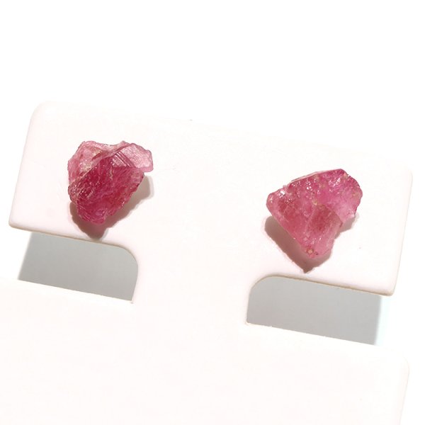 画像2: 【自社製アクセサリー10点以上でクーポン使用後30％OFF対象商品（クーポン番号：AC30）】ピアス　ピンクトルマリン　原石　突き刺し型　ステンレス　日本製　10月誕生石　調和　安定　浄化　パワーストーン　天然石　※ポイント対象外　品番：18592 (2)