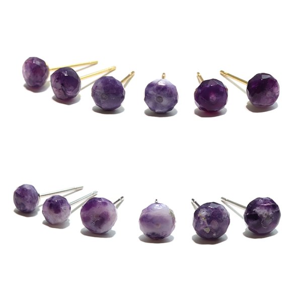 画像3: 【自社製アクセサリー10点以上でクーポン使用後30％OFF対象商品（クーポン番号：AC30）】ピアス　ティファニーストーン　カット　突き刺し型　ステンレス　日本製　才能開花　癒し　ジュエリー　パワーストーン　天然石　※ポイント対象外　品番：18593 (3)