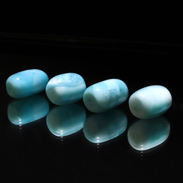 画像2: 天珠　ラリマー　ドミニカ産　不安をやわらげる　浄化　パワーストーン　天然石　品番：18616 (2)