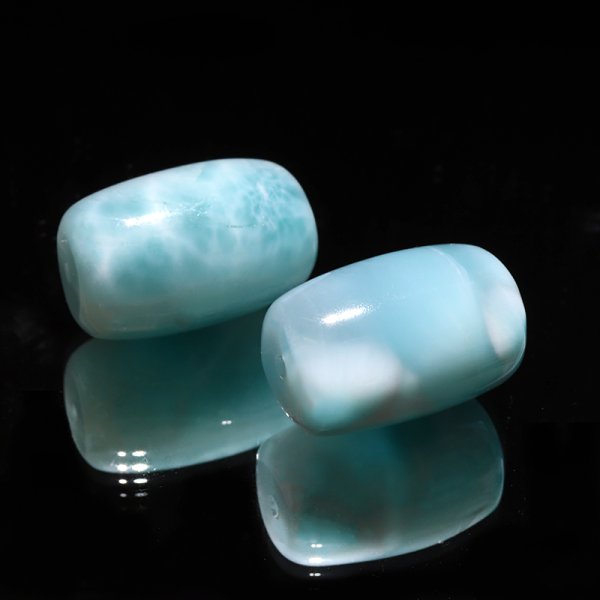 画像2: 天珠　ラリマー　ドミニカ産　不安をやわらげる　浄化　パワーストーン　天然石　品番：18614 (2)