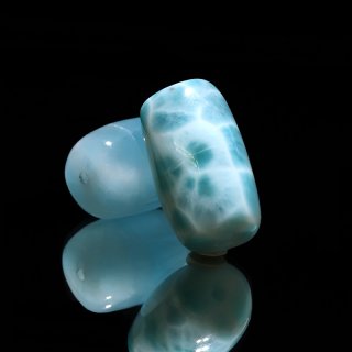 ラリマー ハート型 Larimar ドミニカ産 天然石 パワーストーン