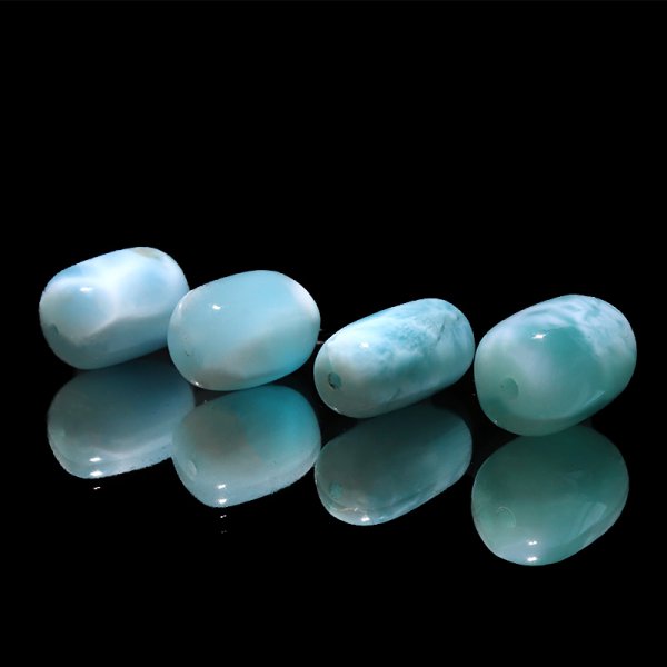 画像2: 天珠　ラリマー　ドミニカ産　不安をやわらげる　浄化　パワーストーン　天然石　品番：18618 (2)