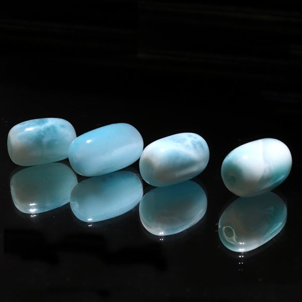 画像2: 天珠　ラリマー　ドミニカ産　不安をやわらげる　浄化　パワーストーン　天然石　品番：18617 (2)