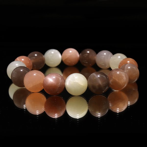 画像5: ブレス　MIXムーンストーン＜タンザニア産＞　丸　約12.5mm　品番：18649 (5)