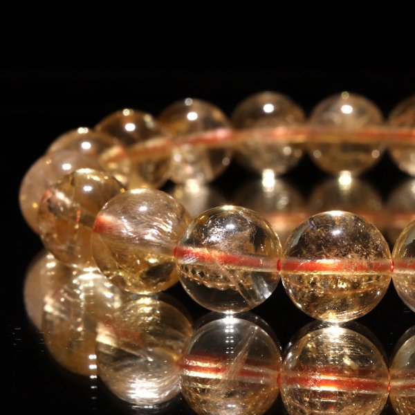 画像3: ブレス　シトリン＜ブラジル産＞　丸　約9.5mm　品番：18690 (3)