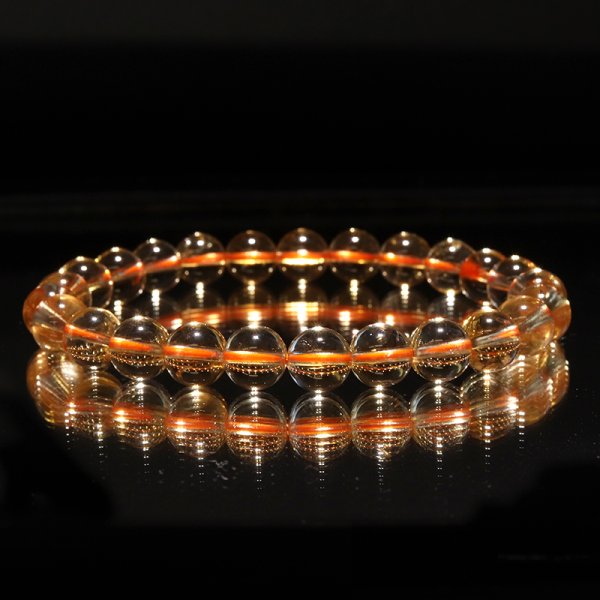 画像5: ブレス　シトリン＜ブラジル産＞　丸　約7.5mm　品番：18697 (5)