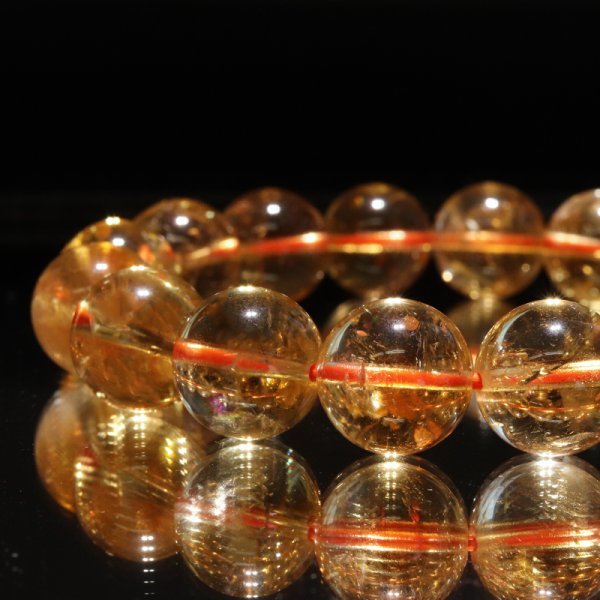 画像3: ブレス シトリン<ブラジル産> 丸 約12mm 品番:18691 (3)