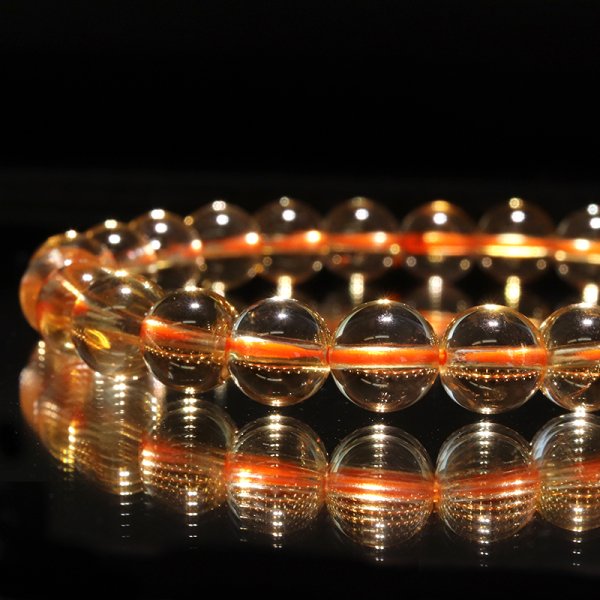 画像3: ブレス　シトリン＜ブラジル産＞　丸　約7.5mm　品番：18697 (3)