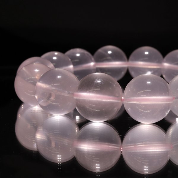 画像4: ブレス スターローズクォーツ<マダガスカル産> 丸 約16.5mm 品番:18706 (4)