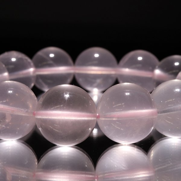 画像3: ブレス スターローズクォーツ<マダガスカル産> 丸 約16.5mm 品番:18706 (3)